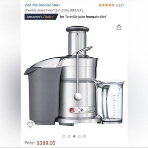 BRAND NEW Breville Juice Fountain Elite - Never Used